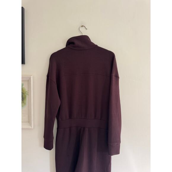 SPANX AirEssentials Wide Leg Jumpsuit in Truffle Brown Size Medium - Picture 8 of 9